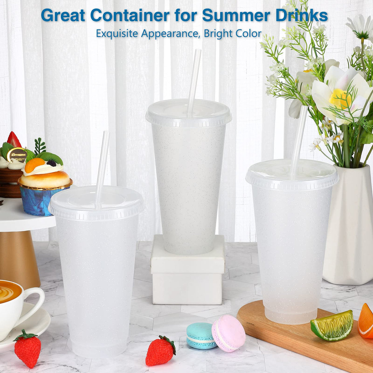 Amyhill 24oz capacity perfect for coffee, smoothies, and juice on the go