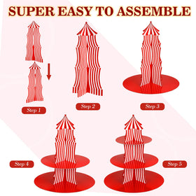 Amyhill circus tent design cupcake holder adds festive charm to dessert tables