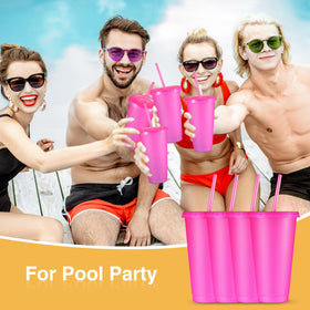 Amyhill pink glitter cups for parties, weddings, graduations