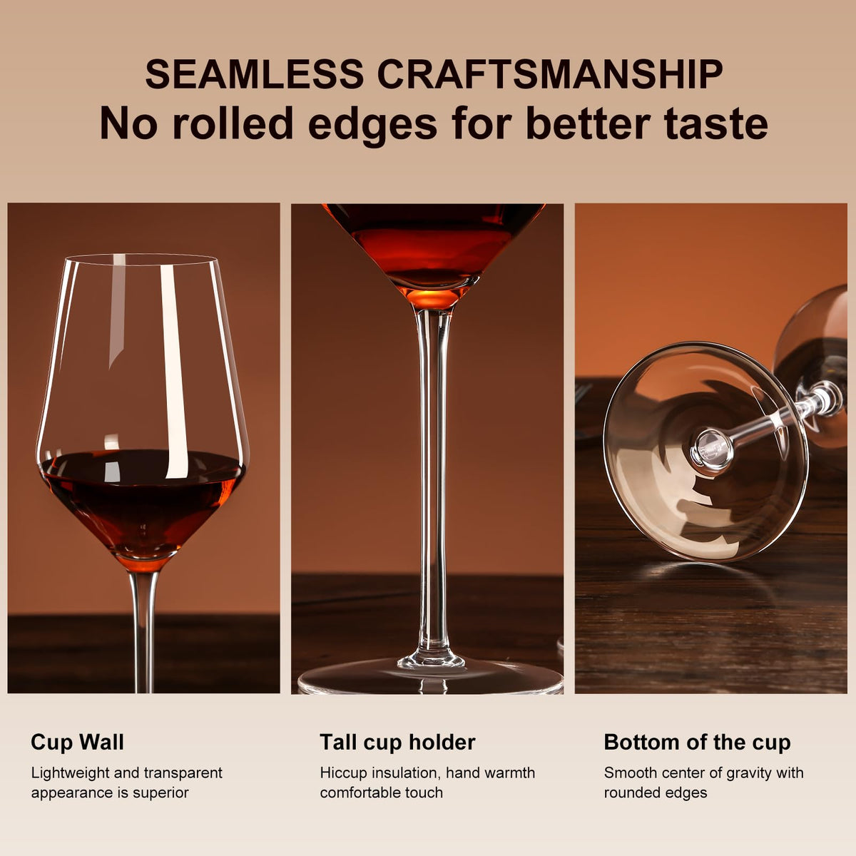 Amyoole Pinot/Bordeaux/Chardonnay-friendly wine glass for versatile pairings