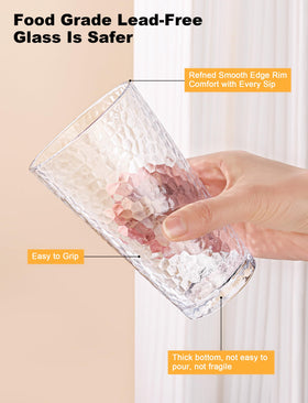 Amyoole beverage-glass-for-soda and juice with a sturdy base