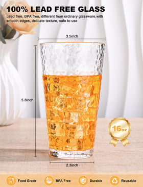 Amyoole kitchen-cocktail-glasses ideal for lemonade, cocktails, or iced tea