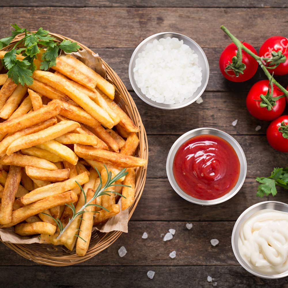 Amytalk dishwasher-safe dipping dishes simplify cleanup after meals.