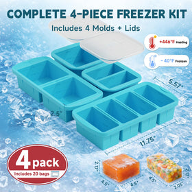 Portion lines on Amz Jet trays showing 1-cup and 2-cup options