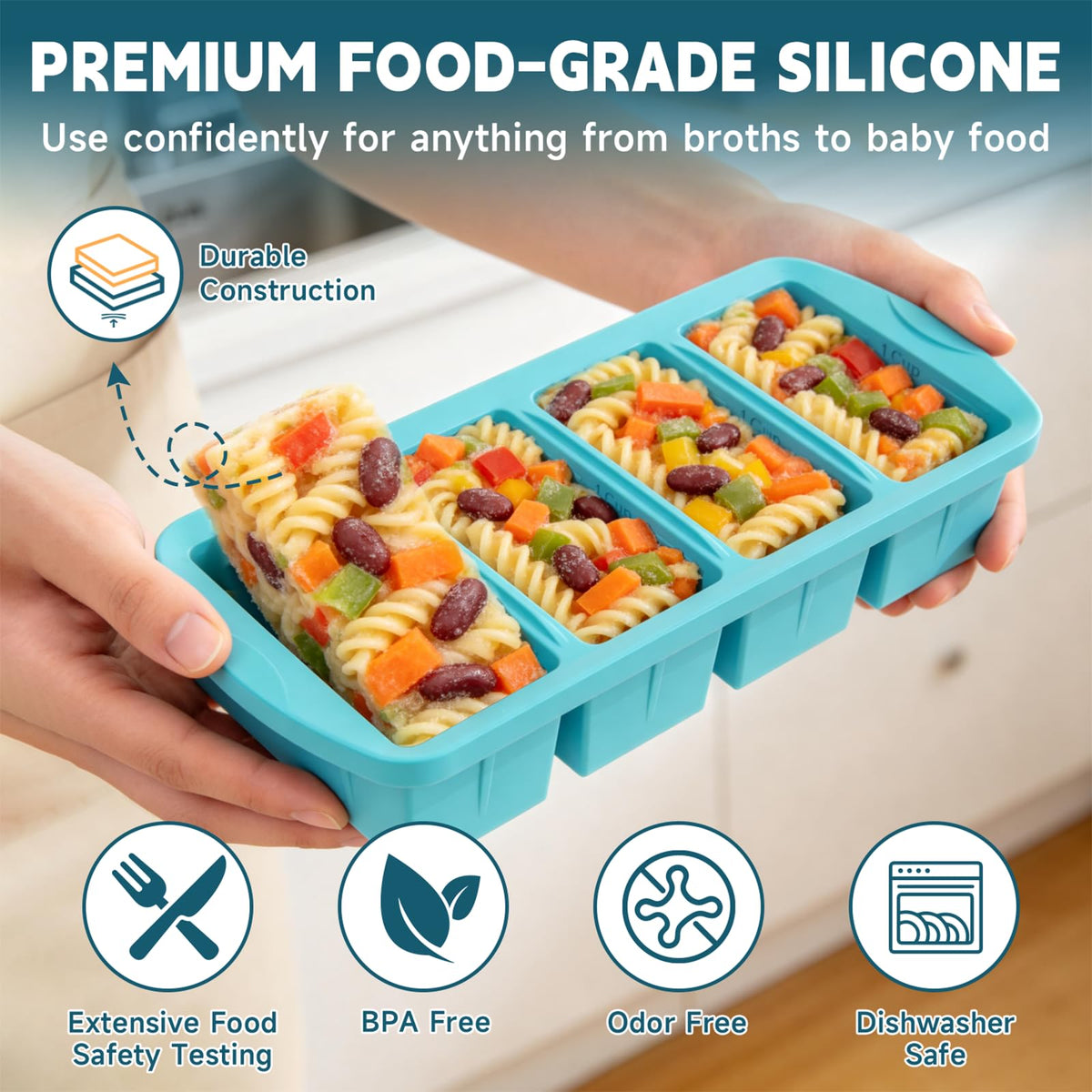 Multi-use Amz Jet trays can also mold or bake small treats