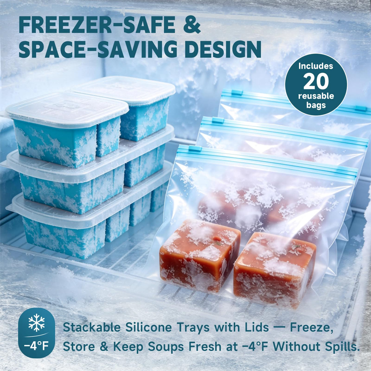 Lids seal Amz Jet trays to keep freshness and reduce odors