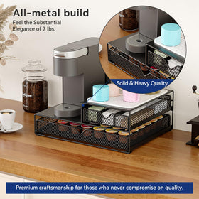 AmzAge K Cup Organizer 7-compartment layout for flavor separation