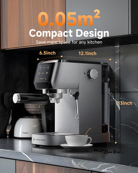 AMZCHEF 44oz water tank for fewer refills during sessions.