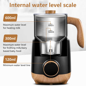 AMZCHEF 8-in-1 milk frother easy clean cup for quick maintenance