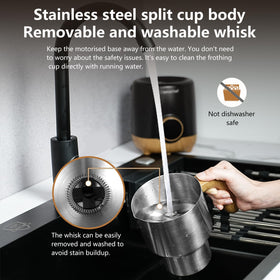 AMZCHEF 8-in-1 milk frother hot chocolate option for cozy drinks