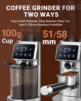 AMZCHEF stainless steel body adds a modern look to your kitchen.