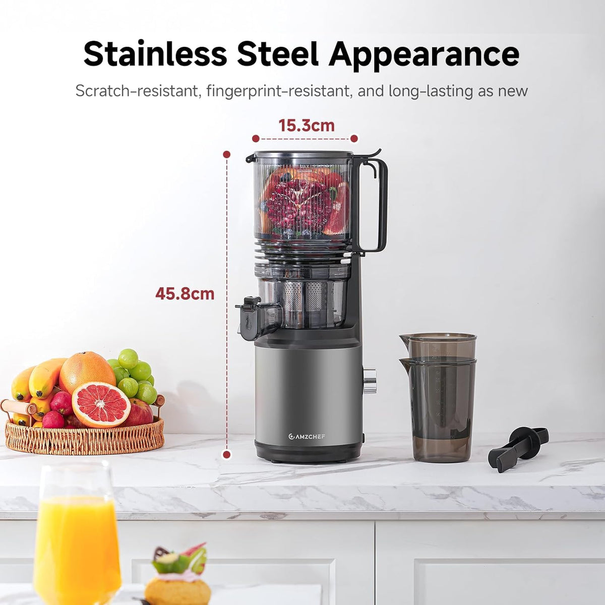 AMZCHEF high juice yield for everyday freshness