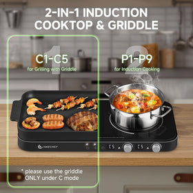 AMZCHEF magnetic cookware test confirms compatible pots for efficient heating.