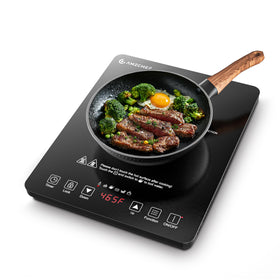 AMZCHEF portable induction cooktop front control panel for precise control