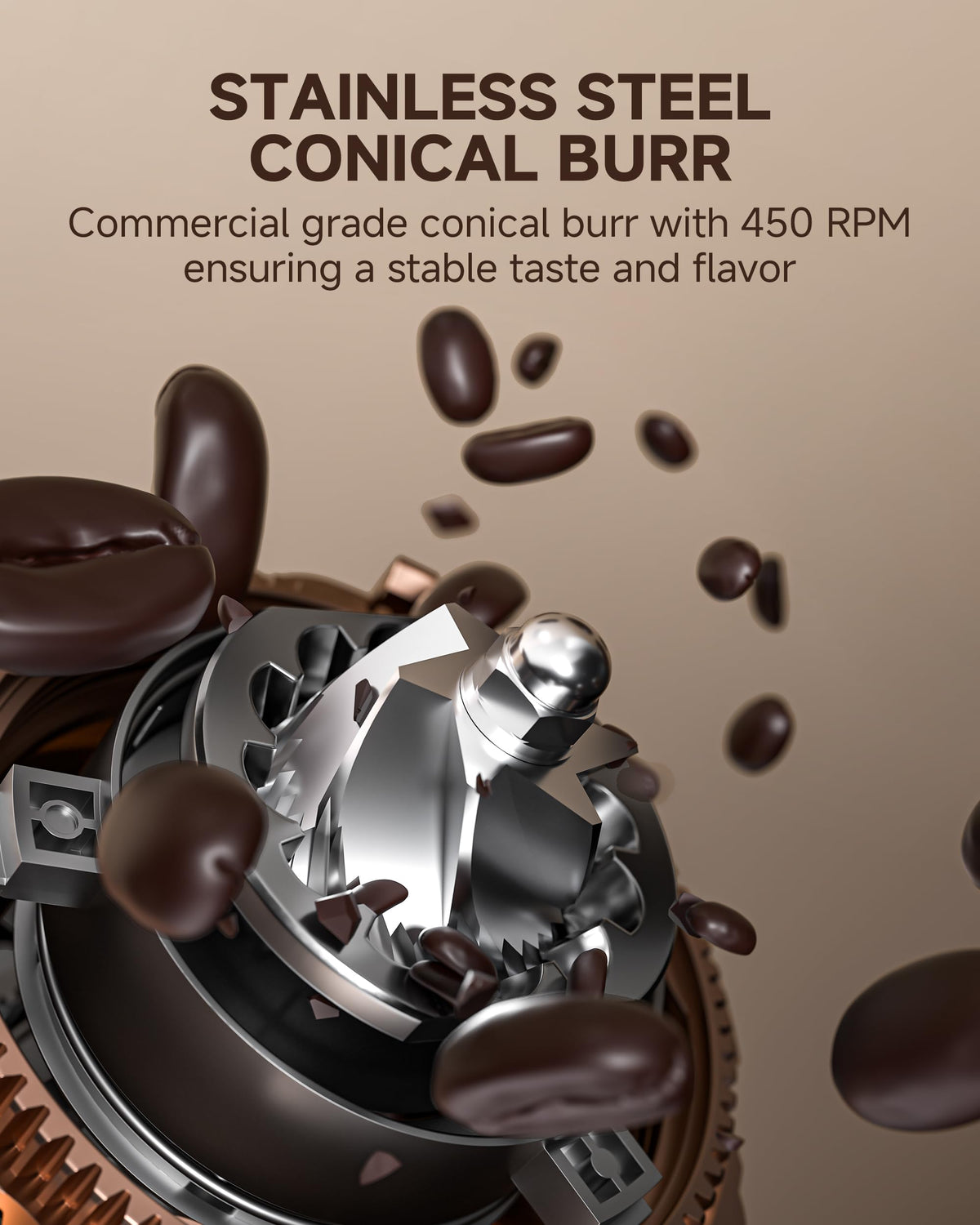 AMZCHEF grinder with near-zero retention reduces waste and mess.