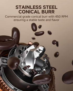 AMZCHEF grinder with near-zero retention reduces waste and mess.