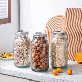 Amzcku 3-pack reusable jars suitable for canning and preserves