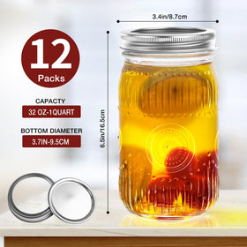 Amzcku vintage mason jar lid seal demonstrates reliable tight seal for dry storage.