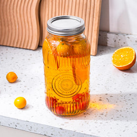 Amzcku 64oz jar capacity fits spices, candies, or tea