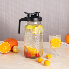 Amzcku large 64oz pitcher reduces refills during gatherings.