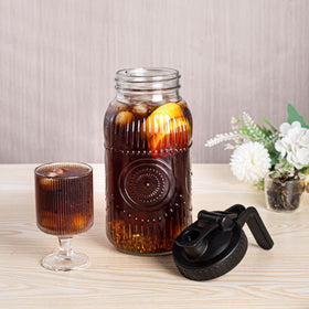 Amzcku fluted design adds rustic charm to any table setting.