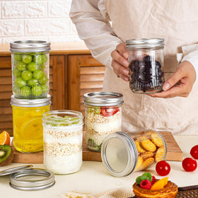 Amzcku recyclable glass jar supports reuse while keeping contents visible.
