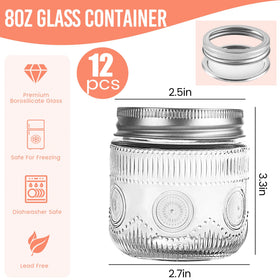 Amzcku vintage mason jar close-up highlights tight-seal lid
