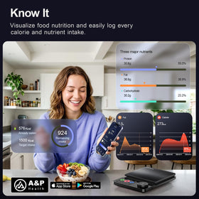 Amzmerit smart scale digital display showing accurate measurements