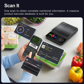 Amzmerit smart scale weighing platform with stainless steel surface