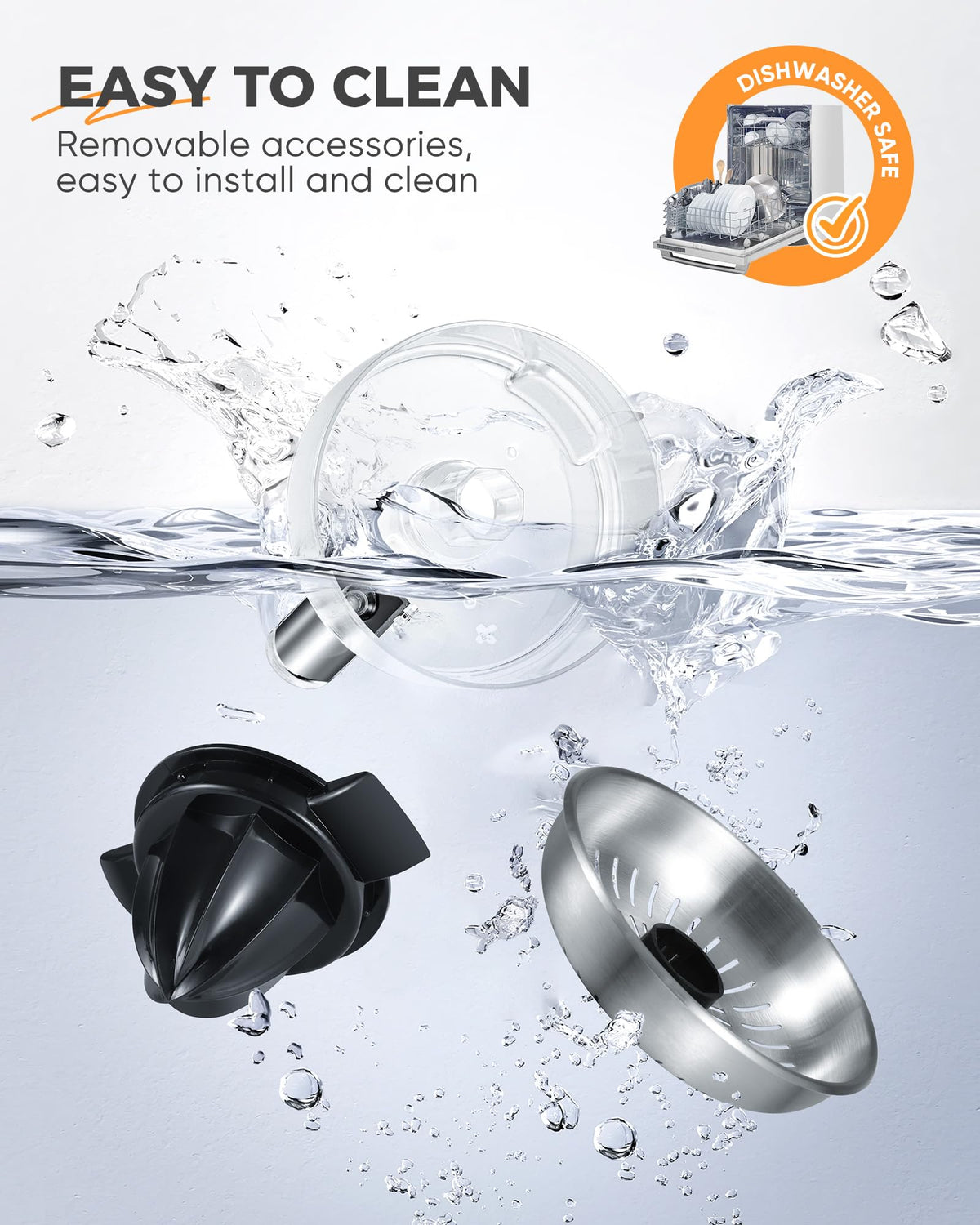 Amzpass anti-drip spout keeps countertops clean during juicing.