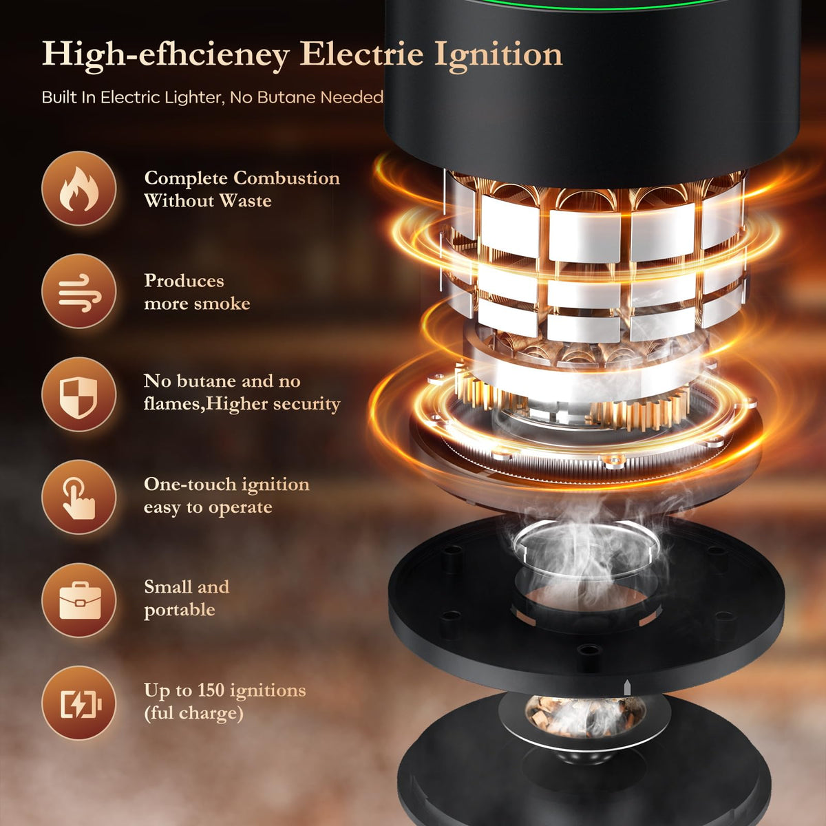 Amzseat rechargeable battery-powered design enables cordless, everyday use.