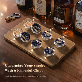Amzseat wood chip pack oak cherry offers versatile flavor options.