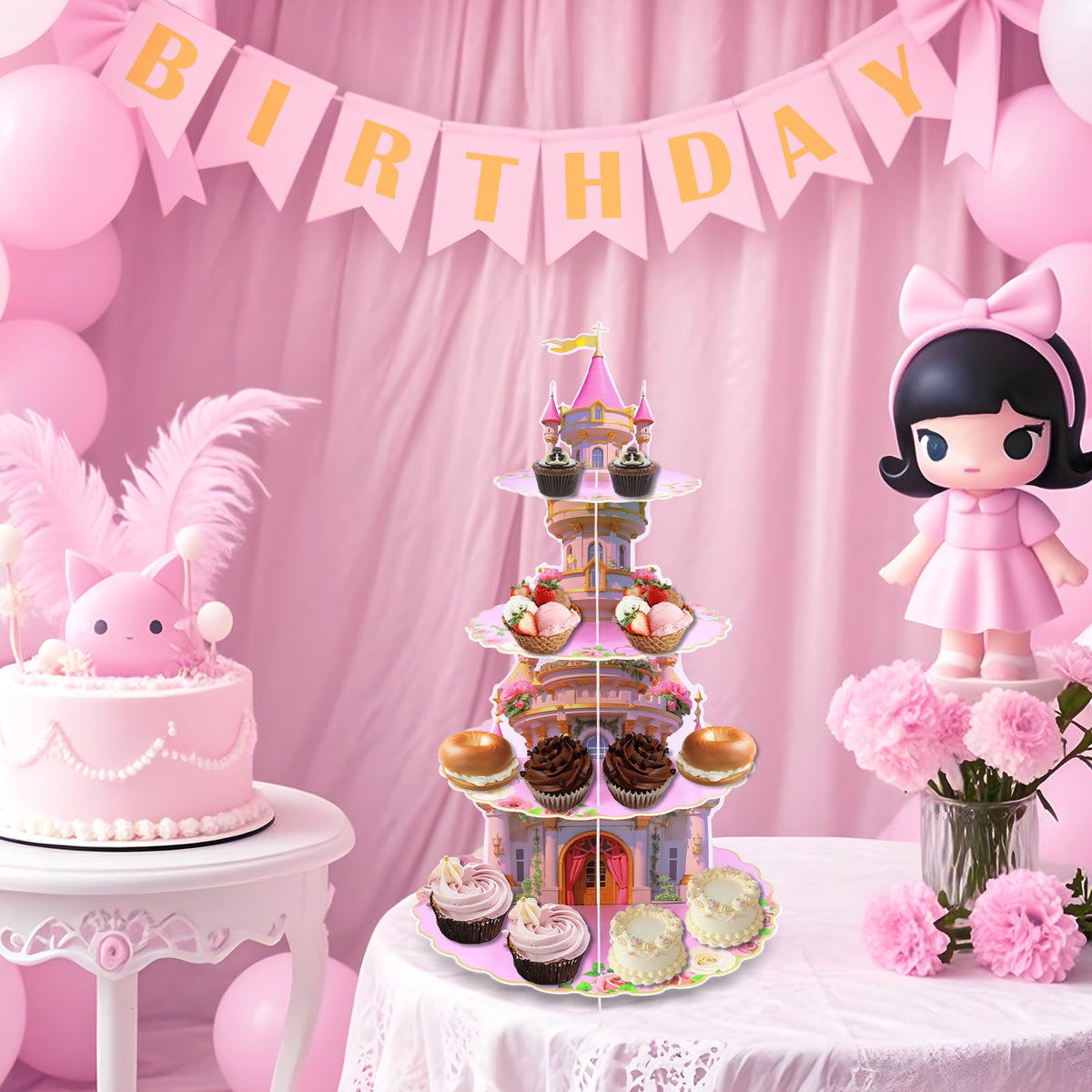 AMZWKT quick assembly dessert stand for easy event styling