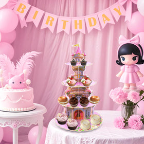AMZWKT quick assembly dessert stand for easy event styling