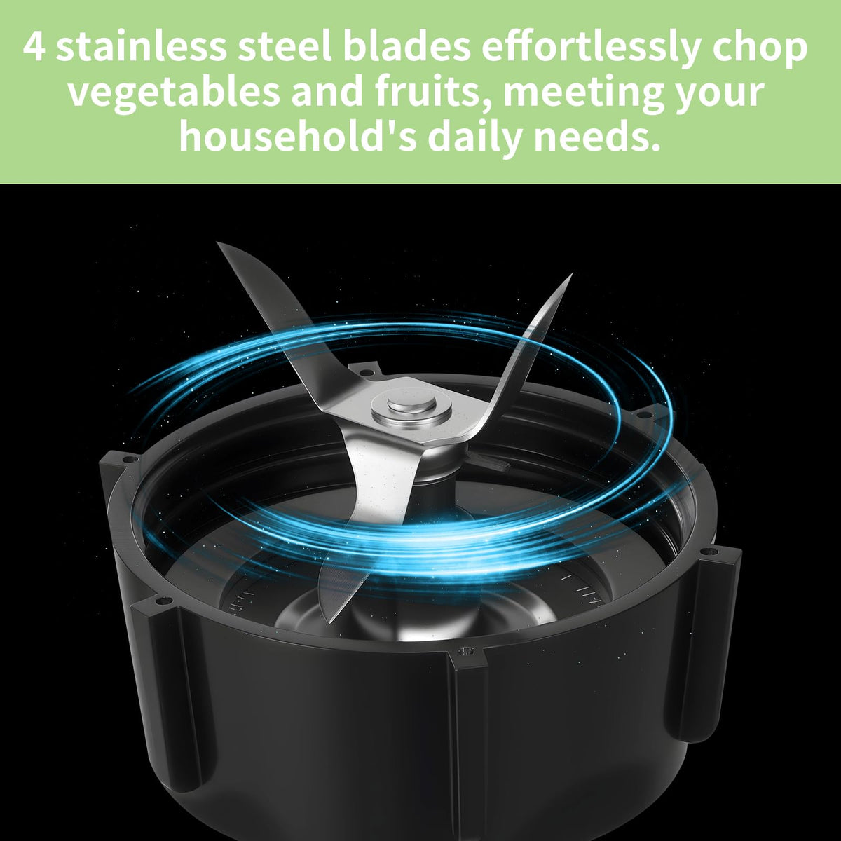 ANABIUP durable glass construction for daily blending tasks