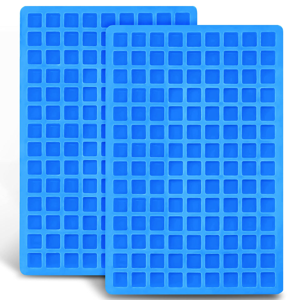 Anaeat 126-cavity square silicone mold two-pack with non-stick surface for easy release.