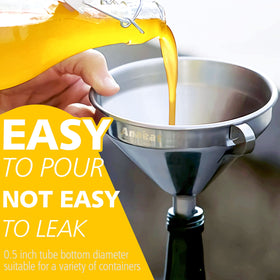 Anaeat funnels small size for narrow-neck bottles and precise pouring