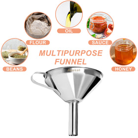 Anaeat funnels nesting design saves kitchen space when stored