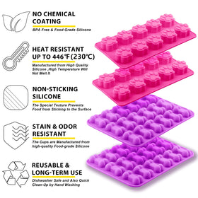 Anaeat multi-functional mold for chocolates, candies, jelly, and cupcakes.