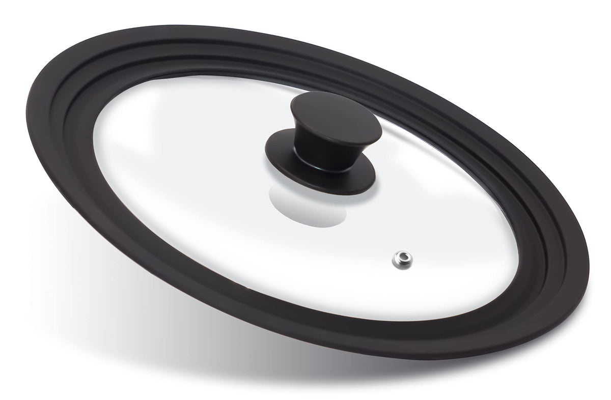 Anaeat silicone universal lid fits 9.5-inch pots for versatile kitchen coverage.