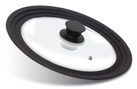 Anaeat silicone universal lid fits 9.5-inch pots for versatile kitchen coverage.