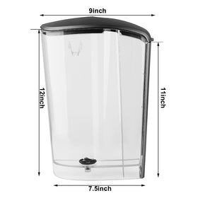 Anbige water reservoir with lid is hand-wash-only for long-lasting use.