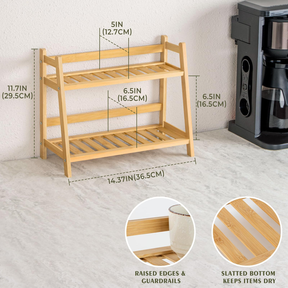 ANBOXIT anti-drop guard back-bar detail reinforces stability for safe placement