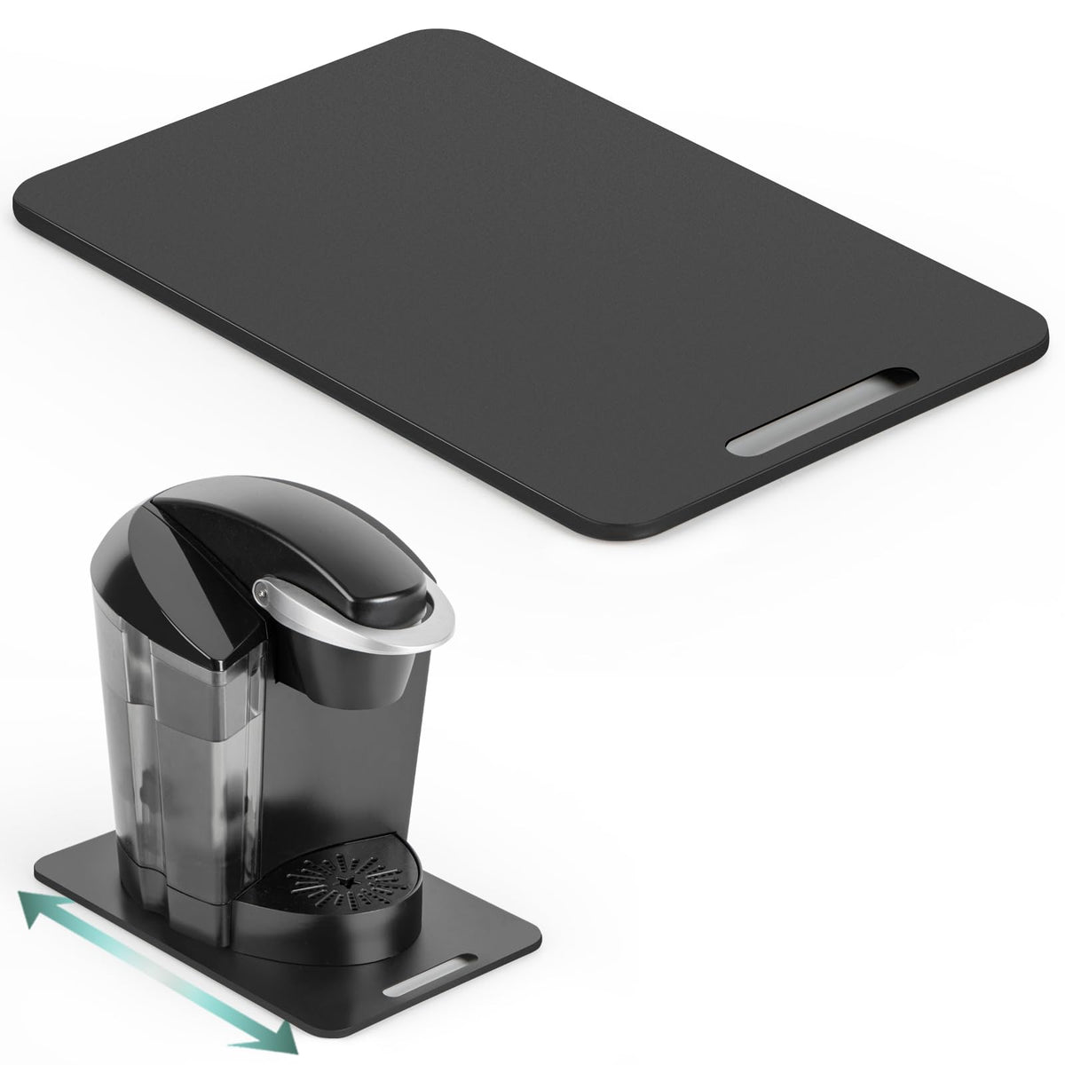 ANBOXIT appliance slider with 360° glide for easy under-cabinet access.