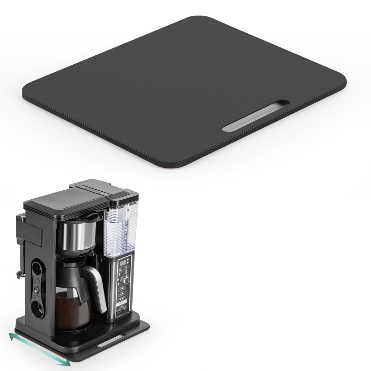 ANBOXIT appliance slider gliding system enables quiet, effortless access to a coffee maker.