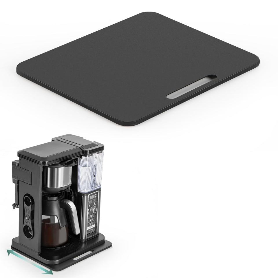 ANBOXIT appliance slider gliding system enables quiet, effortless access to a coffee maker.