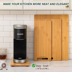 ANBOXIT Crosshatch bamboo construction adds sturdy support for heavy appliances