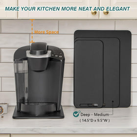 ANBOXIT deep-medium sliding tray fits larger coffee makers and mixers.