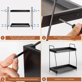 ANBOXIT easy-assembly design with pre-drilled holes for quick setup and stability.