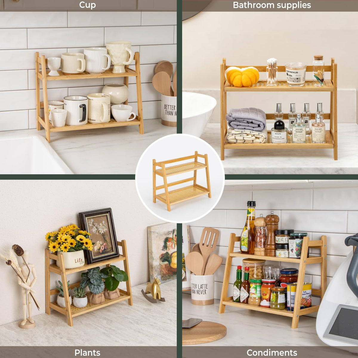 ANBOXIT gift-ready organizer display adds natural charm to any brewing nook.